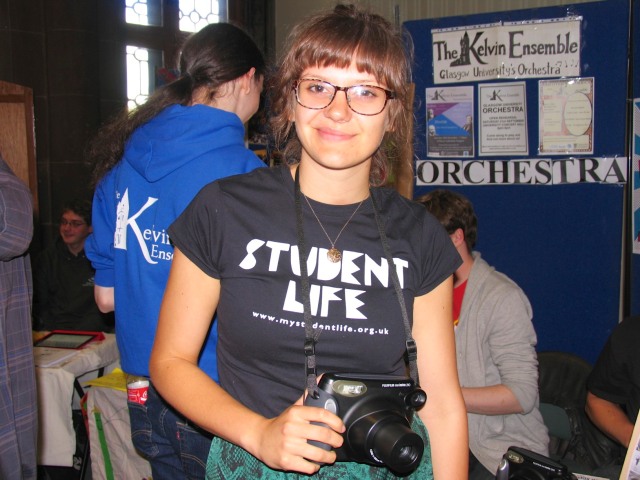 Fellow Photography Lover, Peep the Polaroid Camera. Photographed in Bute Hall. 